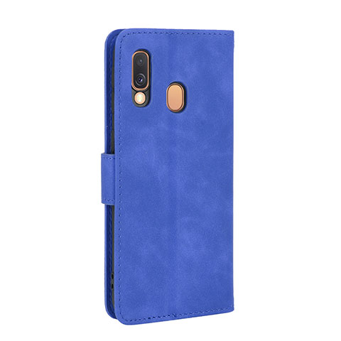 Funda de Cuero Cartera con Soporte Carcasa L03Z para Samsung Galaxy A40 Azul