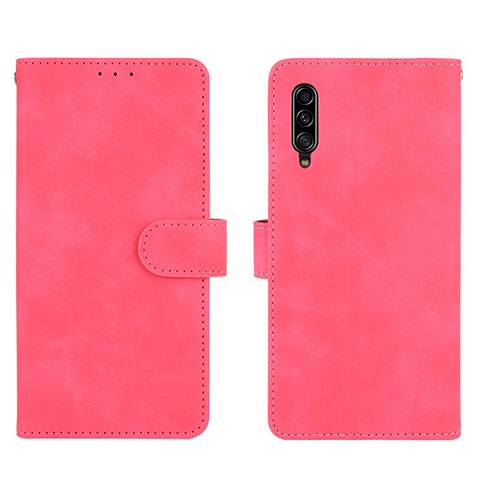 Funda de Cuero Cartera con Soporte Carcasa L03Z para Samsung Galaxy A90 5G Rosa Roja