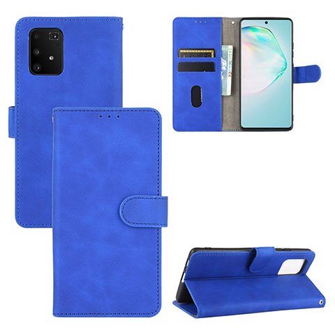 Funda de Cuero Cartera con Soporte Carcasa L03Z para Samsung Galaxy A91 Azul