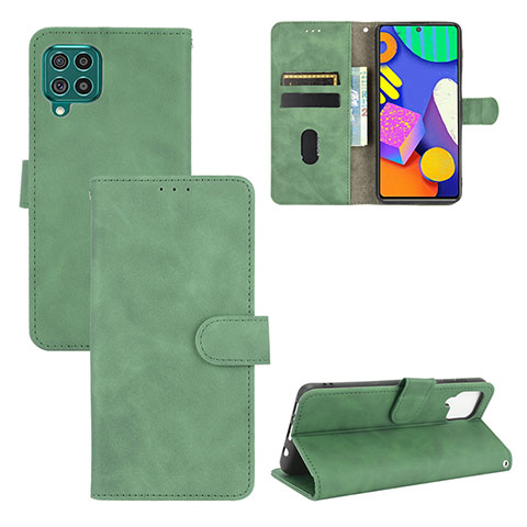 Funda de Cuero Cartera con Soporte Carcasa L03Z para Samsung Galaxy F62 5G Verde