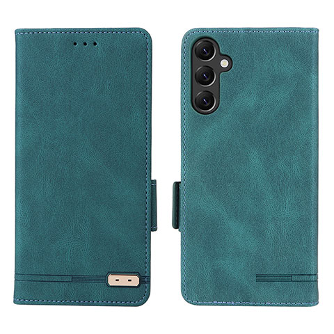 Funda de Cuero Cartera con Soporte Carcasa L03Z para Samsung Galaxy Jump3 5G Verde