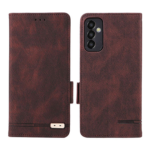 Funda de Cuero Cartera con Soporte Carcasa L03Z para Samsung Galaxy M13 4G Marron