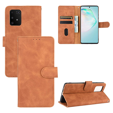 Funda de Cuero Cartera con Soporte Carcasa L03Z para Samsung Galaxy S10 Lite Marron