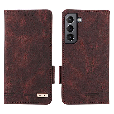 Funda de Cuero Cartera con Soporte Carcasa L03Z para Samsung Galaxy S23 Plus 5G Marron