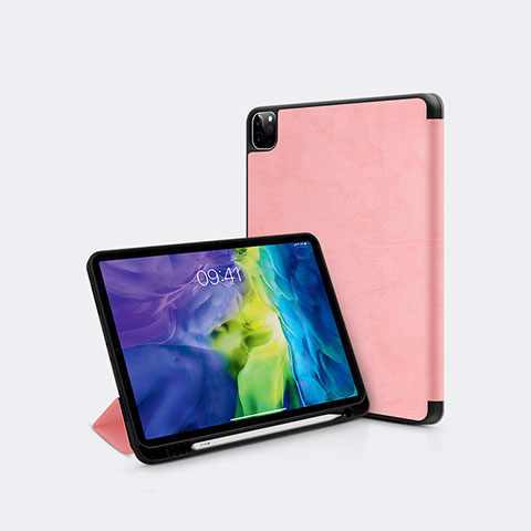 Funda de Cuero Cartera con Soporte Carcasa L04 para Apple iPad Pro 11 (2022) Oro Rosa