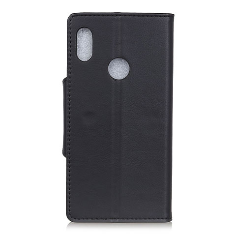 Funda de Cuero Cartera con Soporte Carcasa L04 para BQ Aquaris C Negro