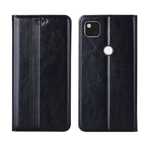 Funda de Cuero Cartera con Soporte Carcasa L04 para Google Pixel 4a Negro