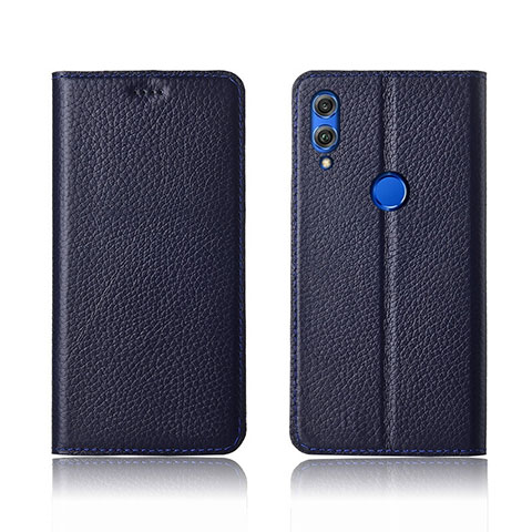 Funda de Cuero Cartera con Soporte Carcasa L04 para Huawei Honor 8X Azul