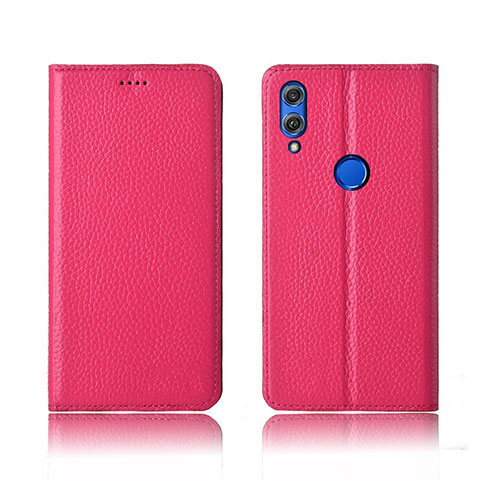 Funda de Cuero Cartera con Soporte Carcasa L04 para Huawei Honor V10 Lite Rojo