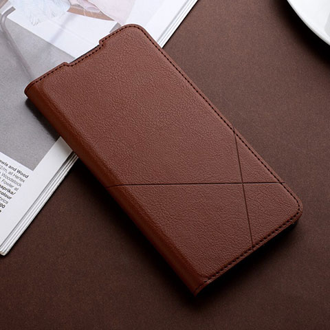 Funda de Cuero Cartera con Soporte Carcasa L04 para Huawei P30 Lite New Edition Marron