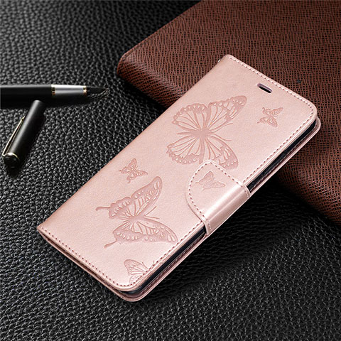 Funda de Cuero Cartera con Soporte Carcasa L04 para Nokia 5.3 Oro Rosa