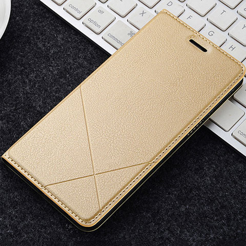 Funda de Cuero Cartera con Soporte Carcasa L04 para OnePlus 5T A5010 Oro