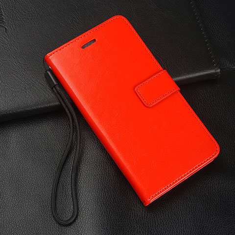 Funda de Cuero Cartera con Soporte Carcasa L04 para Oppo Reno2 Rojo