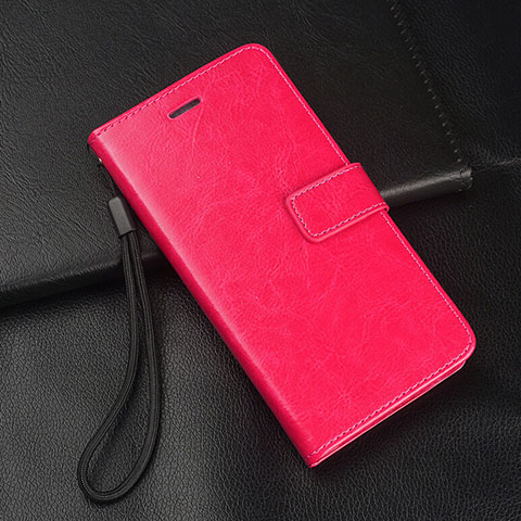 Funda de Cuero Cartera con Soporte Carcasa L04 para Oppo Reno2 Rosa Roja