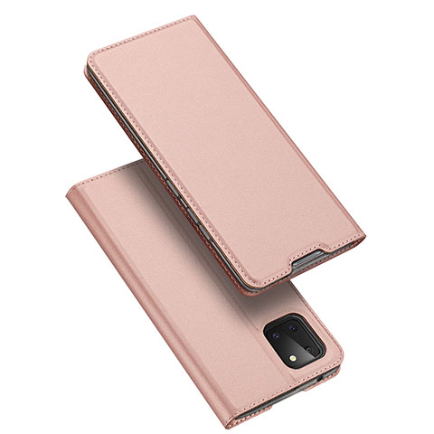 Funda de Cuero Cartera con Soporte Carcasa L04 para Samsung Galaxy Note 10 Lite Oro Rosa