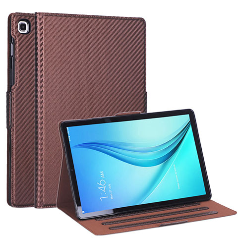 Funda de Cuero Cartera con Soporte Carcasa L04 para Samsung Galaxy Tab S5e Wi-Fi 10.5 SM-T720 Marron