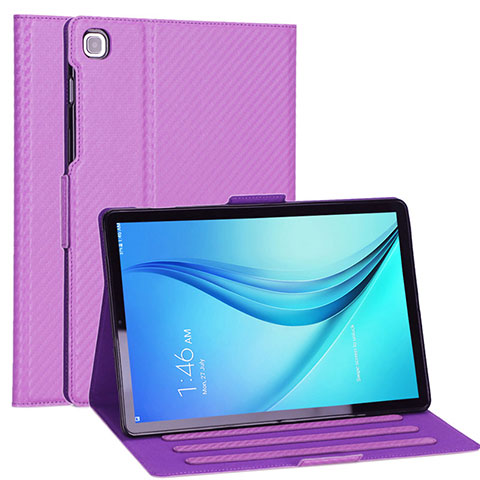 Funda de Cuero Cartera con Soporte Carcasa L04 para Samsung Galaxy Tab S5e Wi-Fi 10.5 SM-T720 Morado