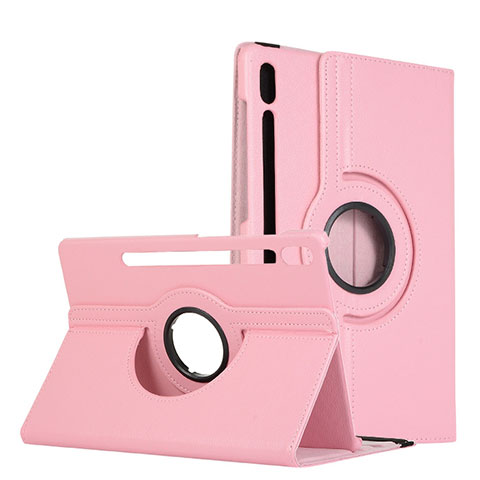 Funda de Cuero Cartera con Soporte Carcasa L04 para Samsung Galaxy Tab S6 10.5 SM-T860 Rosa