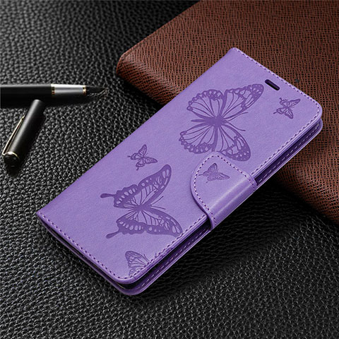 Funda de Cuero Cartera con Soporte Carcasa L04 para Sony Xperia L4 Morado