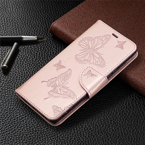 Funda de Cuero Cartera con Soporte Carcasa L04 para Sony Xperia L4 Oro Rosa