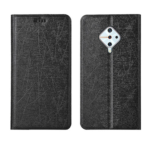 Funda de Cuero Cartera con Soporte Carcasa L04 para Vivo S1 Pro Negro