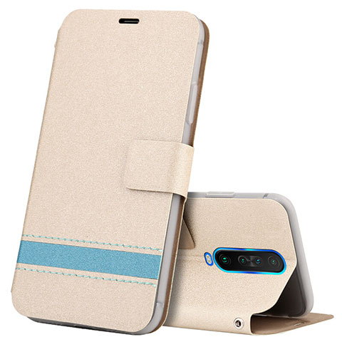 Funda de Cuero Cartera con Soporte Carcasa L04 para Xiaomi Poco X2 Oro