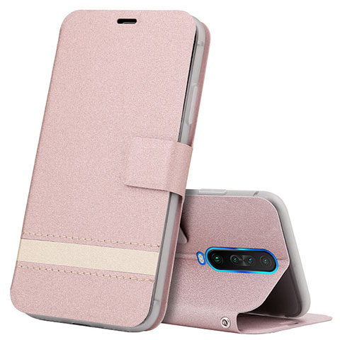 Funda de Cuero Cartera con Soporte Carcasa L04 para Xiaomi Redmi K30i 5G Oro Rosa