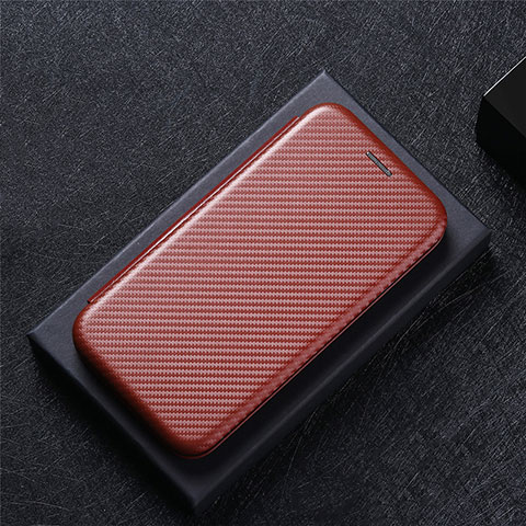 Funda de Cuero Cartera con Soporte Carcasa L04Z para Asus ROG Phone 3 Marron