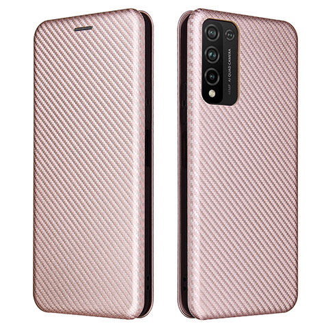 Funda de Cuero Cartera con Soporte Carcasa L04Z para Huawei Honor 10X Lite Oro Rosa