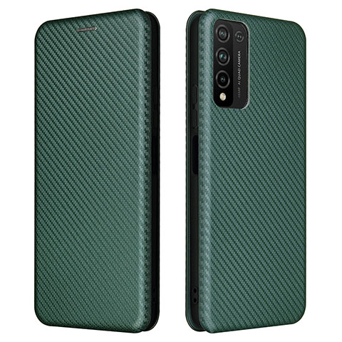 Funda de Cuero Cartera con Soporte Carcasa L04Z para Huawei Honor 10X Lite Verde