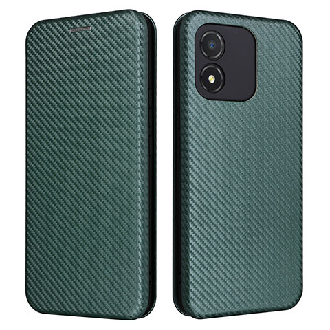 Funda de Cuero Cartera con Soporte Carcasa L04Z para Huawei Honor X5 Verde