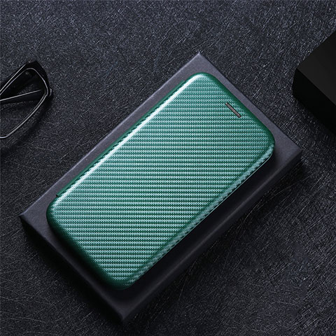 Funda de Cuero Cartera con Soporte Carcasa L04Z para Huawei Honor X8a 4G Verde