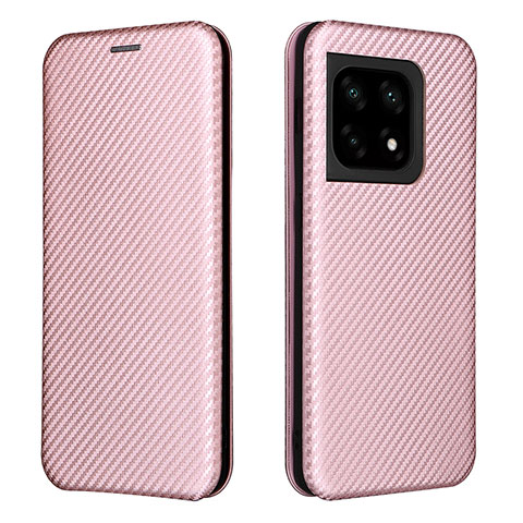 Funda de Cuero Cartera con Soporte Carcasa L04Z para OnePlus 10 Pro 5G Oro Rosa