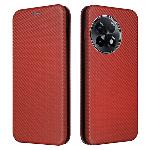 Funda de Cuero Cartera con Soporte Carcasa L04Z para OnePlus 11R 5G Marron