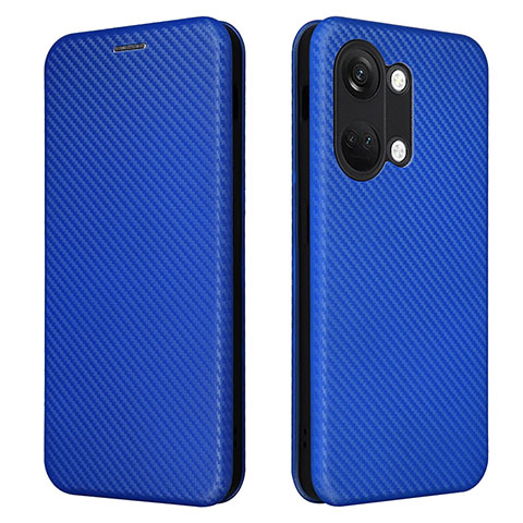 Funda de Cuero Cartera con Soporte Carcasa L04Z para OnePlus Ace 2V 5G Azul