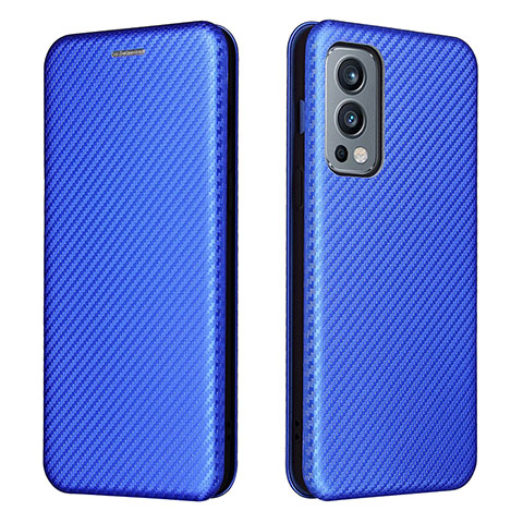 Funda de Cuero Cartera con Soporte Carcasa L04Z para OnePlus Nord 2 5G Azul