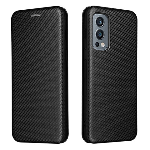 Funda de Cuero Cartera con Soporte Carcasa L04Z para OnePlus Nord 2 5G Negro