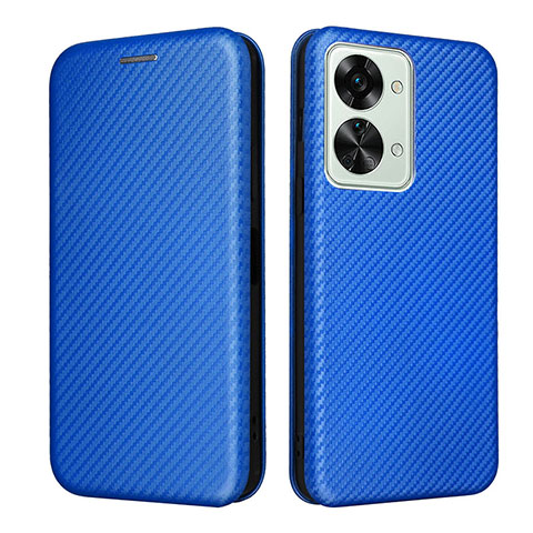 Funda de Cuero Cartera con Soporte Carcasa L04Z para OnePlus Nord 2T 5G Azul