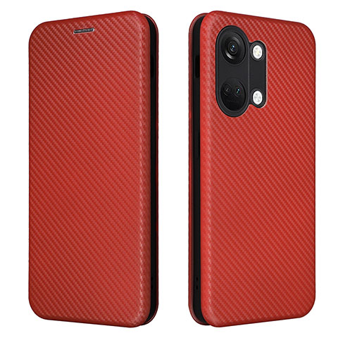 Funda de Cuero Cartera con Soporte Carcasa L04Z para OnePlus Nord 3 5G Marron