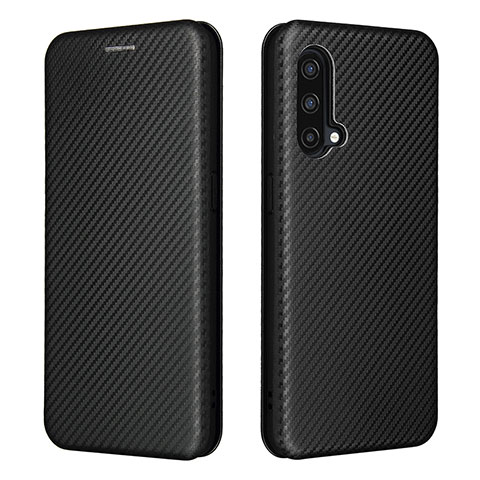 Funda de Cuero Cartera con Soporte Carcasa L04Z para OnePlus Nord CE 5G Negro