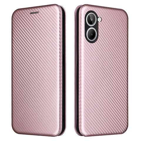 Funda de Cuero Cartera con Soporte Carcasa L04Z para Realme 10 4G Oro Rosa