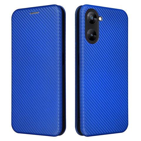 Funda de Cuero Cartera con Soporte Carcasa L04Z para Realme 10S 5G Azul