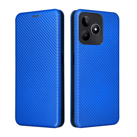 Funda de Cuero Cartera con Soporte Carcasa L04Z para Realme C53 India Azul