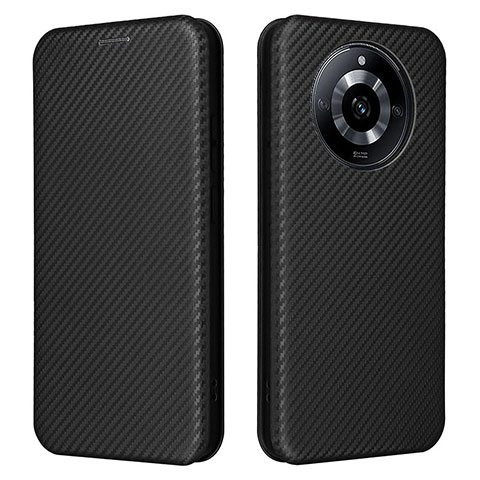 Funda de Cuero Cartera con Soporte Carcasa L04Z para Realme Narzo 60 5G Negro