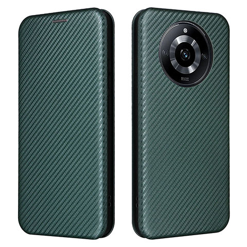 Funda de Cuero Cartera con Soporte Carcasa L04Z para Realme Narzo 60 5G Verde