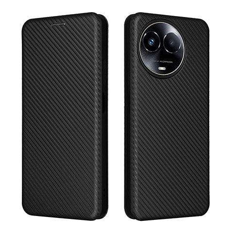 Funda de Cuero Cartera con Soporte Carcasa L04Z para Realme V50 5G Negro