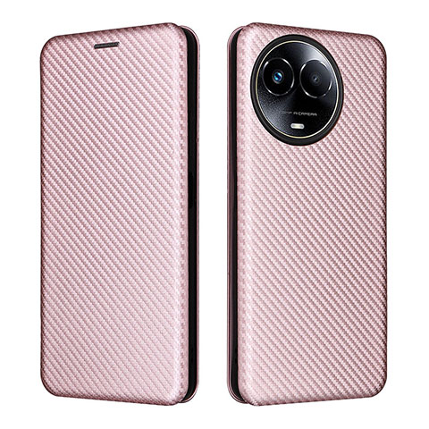 Funda de Cuero Cartera con Soporte Carcasa L04Z para Realme V50 5G Oro Rosa