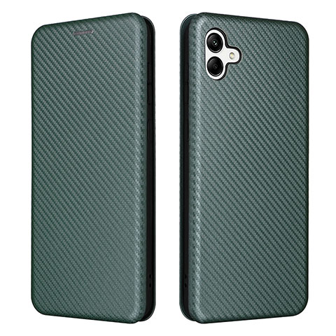 Funda de Cuero Cartera con Soporte Carcasa L04Z para Samsung Galaxy A04 4G Verde