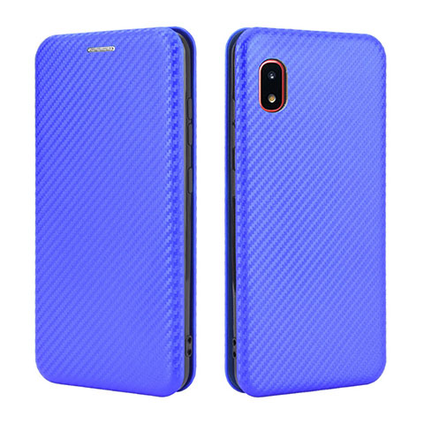 Funda de Cuero Cartera con Soporte Carcasa L04Z para Samsung Galaxy A20 SC-02M SCV46 Azul