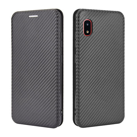 Funda de Cuero Cartera con Soporte Carcasa L04Z para Samsung Galaxy A20 SC-02M SCV46 Negro